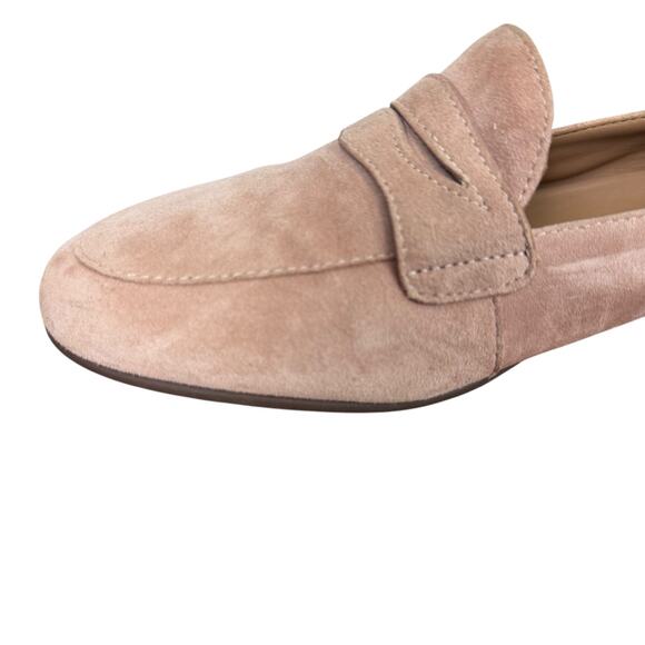 Clarks Unstructured Un Blush Go Womens Suede Penny Loafers Shoes Flats sz 8.5 - Picture 5 of 16